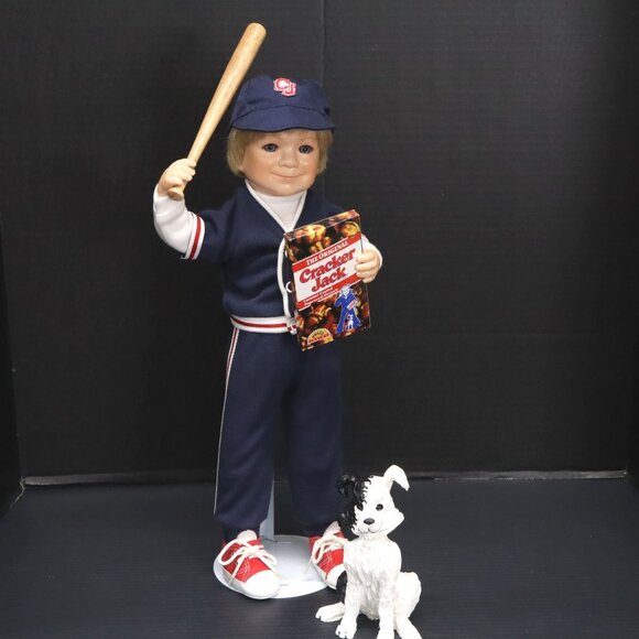 The Original Cracker Jack Limited Edition Collector Doll Complete w/Dog & Bat - Picture 1 of 16